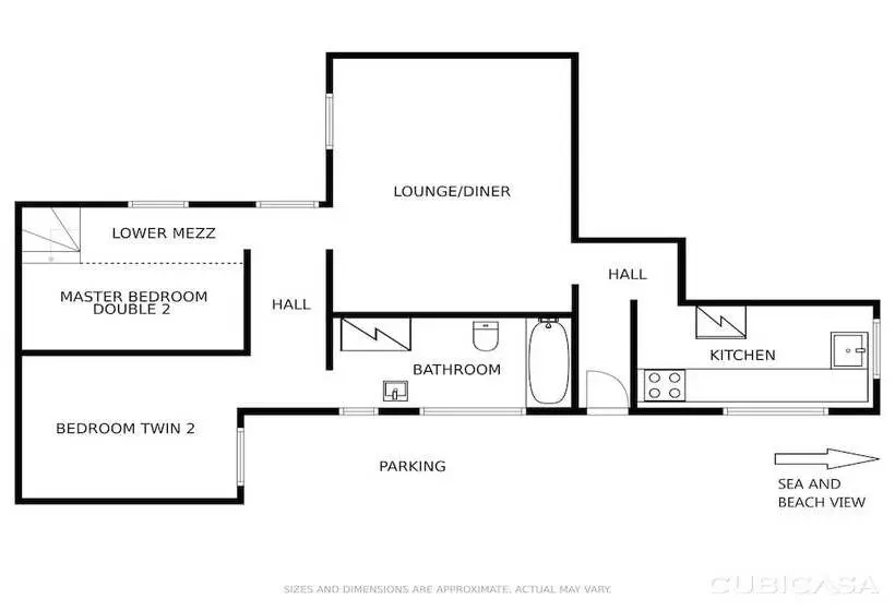 Beach Breeze Croyde 2 Bed, Sleeps 4 5, Sea Beach Views