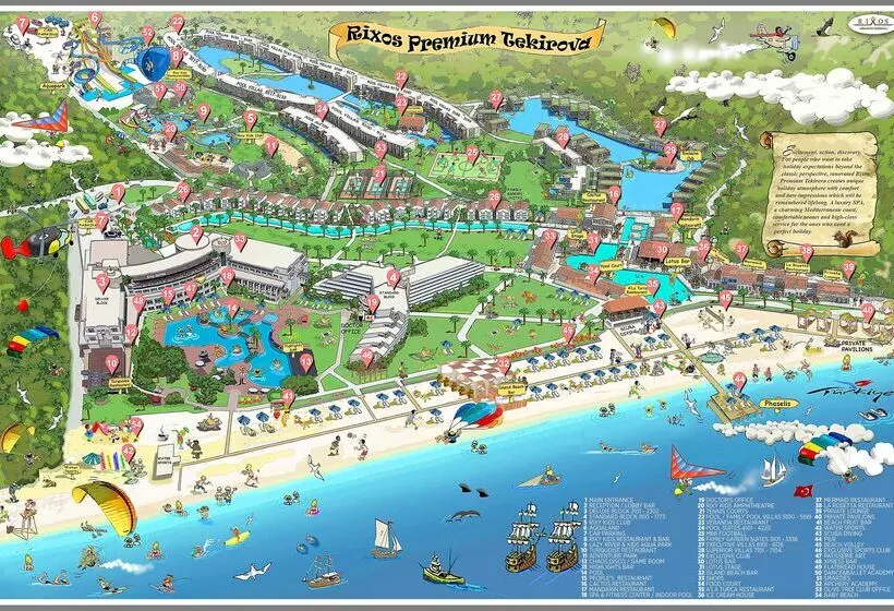 ホテル Rixos Premium Tekirova, The Land of Legends Access