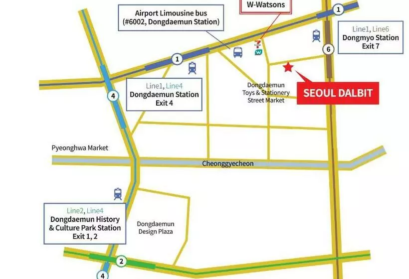 ユースホステル Seoul Dalbit Dongdaemun Guesthouse