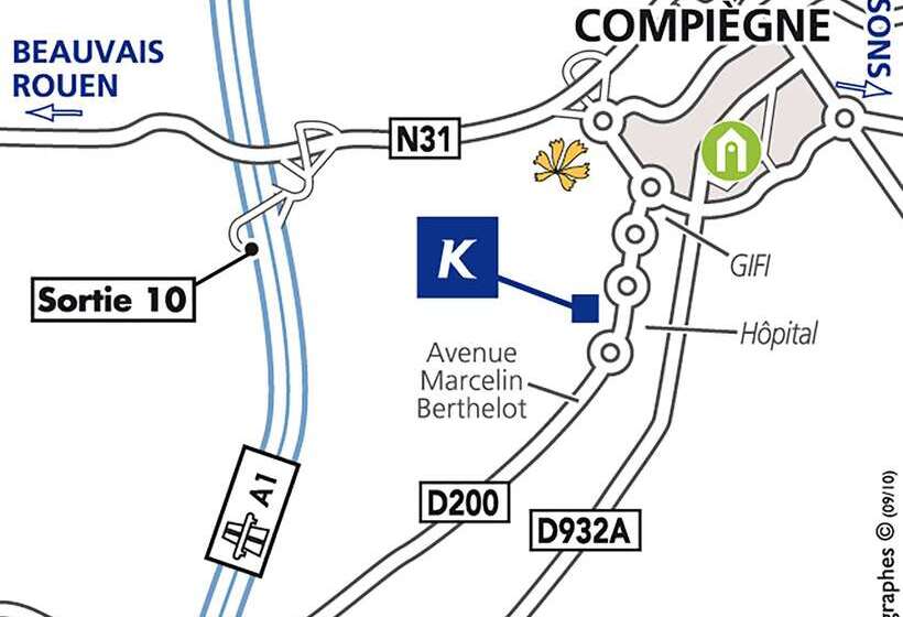 בית מלון כפרי Kyriad Prestige Compiegne