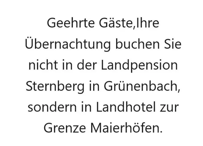 Landpension Sternberg