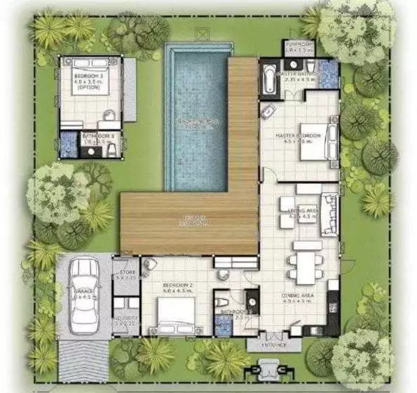 ホテル Two Villas Holiday Oriental Style Nai Harn Beach