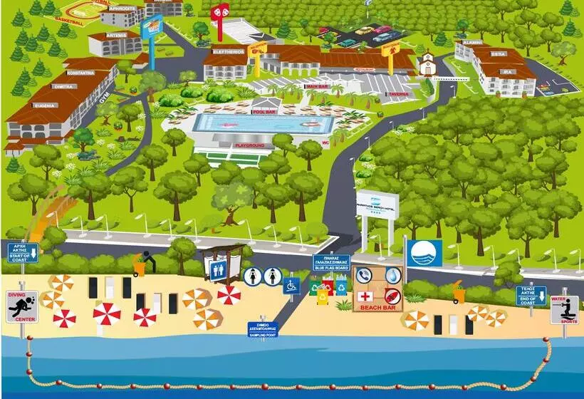 هتل Akrathos Beach