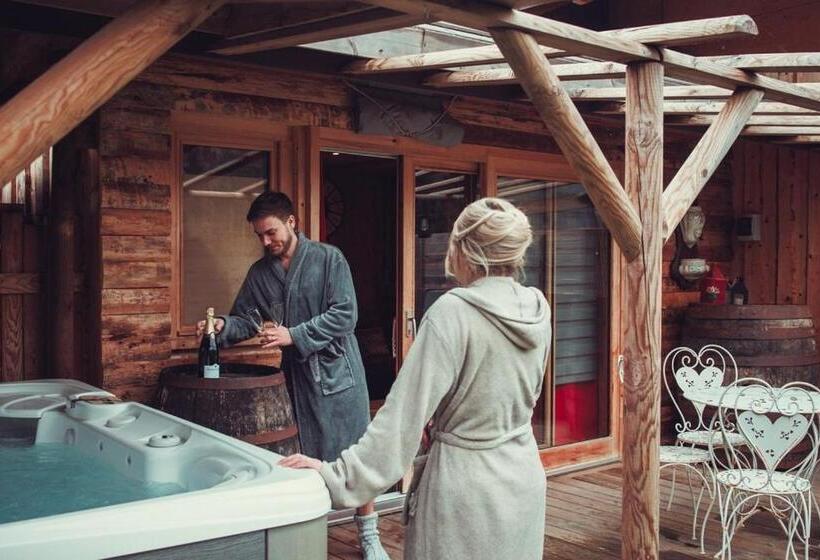 펜션 Chalet Saloon Avec Spa Privatif En Illimité