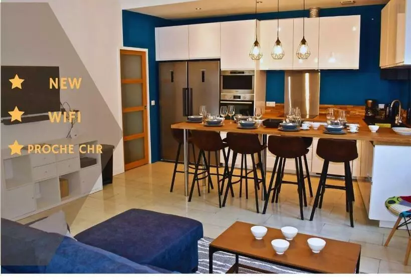ペンション Coliving Tout Confort  Loos Les Lille Maison Partagee 7 Chambres 5 Sdb 6wc Loos Les Lille
