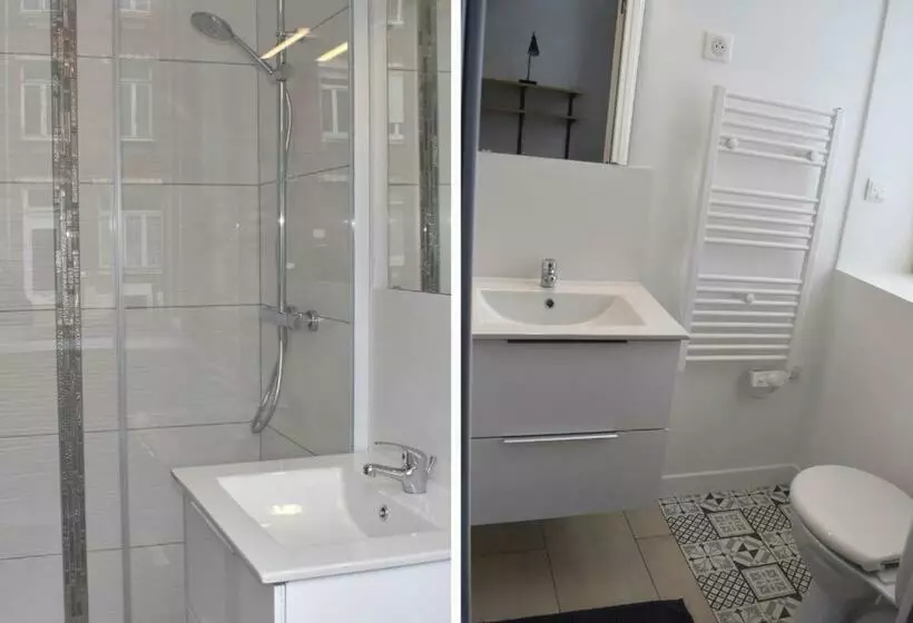 ペンション Coliving Tout Confort  Loos Les Lille Maison Partagee 7 Chambres 5 Sdb 6wc Loos Les Lille