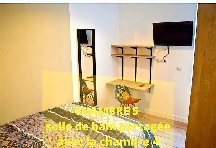 ペンション Coliving Tout Confort  Loos Les Lille Maison Partagee 7 Chambres 5 Sdb 6wc Loos Les Lille