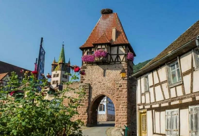 Aamiaismajoitus (B&B) Chambre Spacieuse Dans Joli Village Alsacien