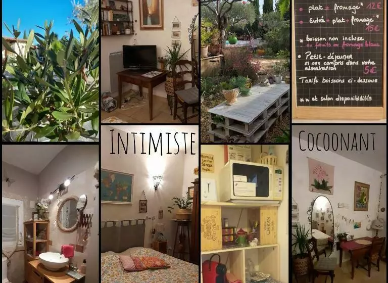 ベッドアンドブレックファースト Cocon Provençal   T1 25m2   Sdb   Terrasse Privée & Accès Piscine à Saint Chamas