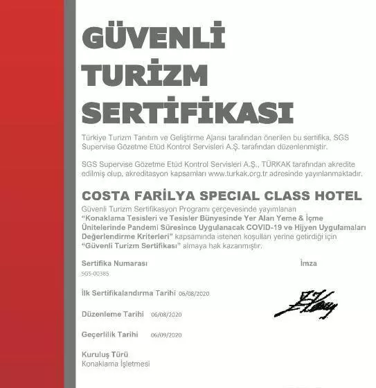 Costa Farilya Special Class Hotel Bodrum