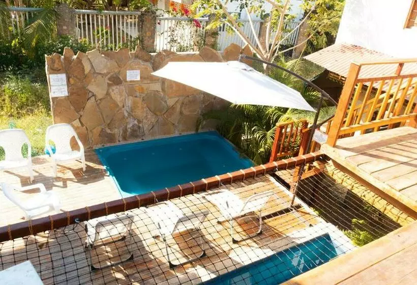 ペンション Amplia Habitación Familiar Con Aire Y Baño Privado En Cabaña Caminito   4 A 6 Personas