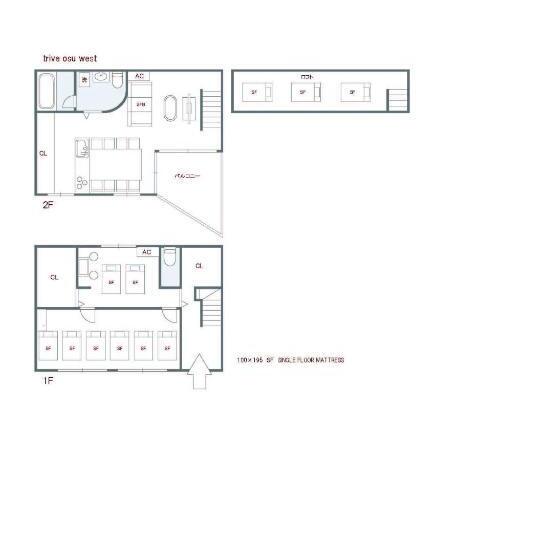 Отель Trive Osu West 最大12名宿泊可能 駅チカ 1台無料駐車場付き