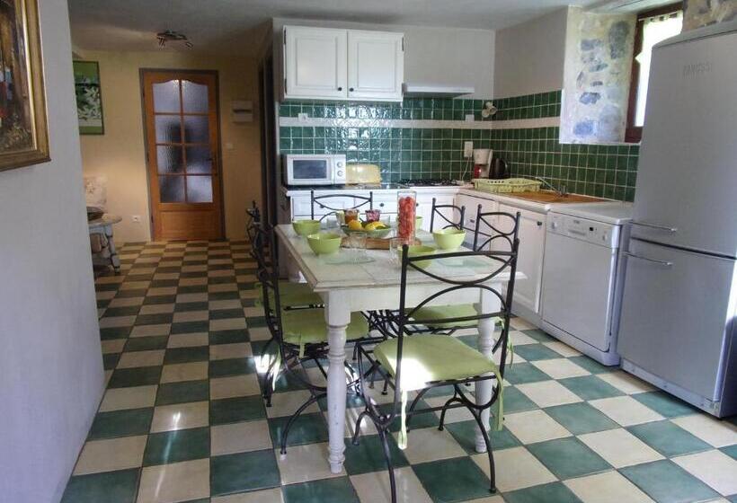 Pansiyon Gîte L Escoussou Au Calme, 6p, 4ch, 130m2, Charme Et Nature, Piscine Chauffée, Sud Ardèche