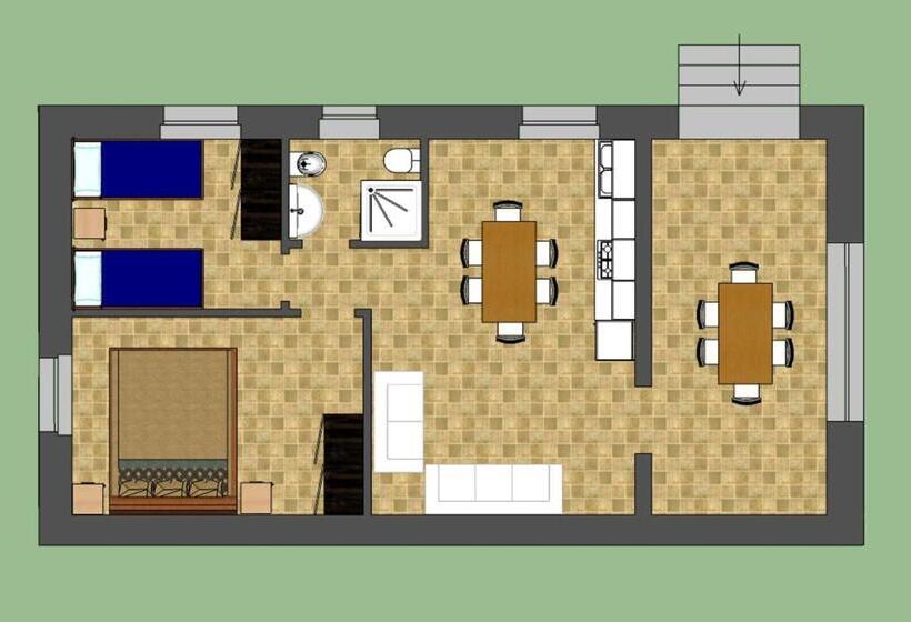 ベッドアンドブレックファースト Rifugio Delle Grotte