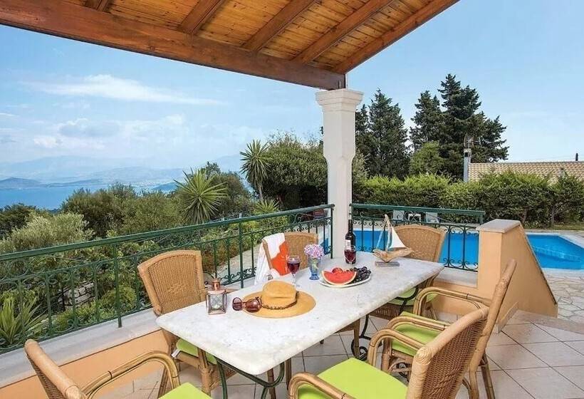 膳宿费 Villa Nafsika With Amazing View