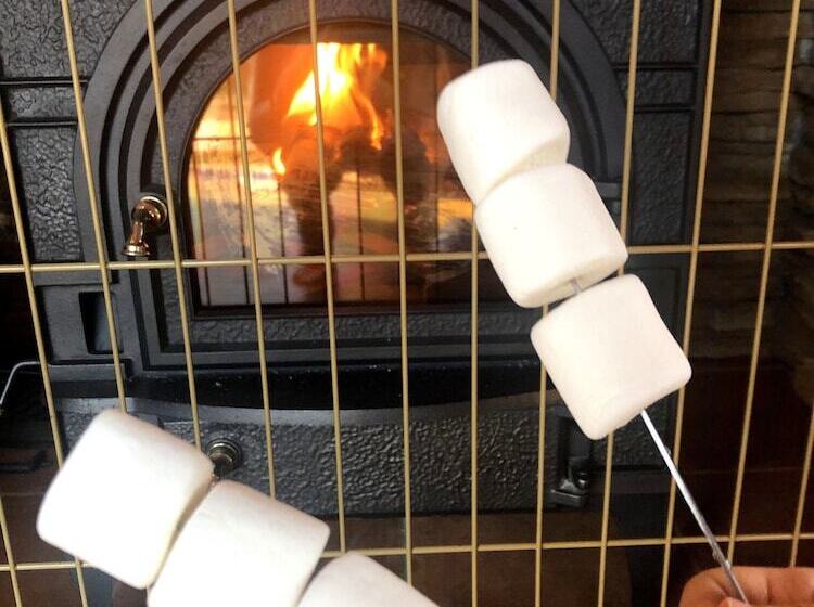 Izu House Luxury Log With Cozy Fireplace