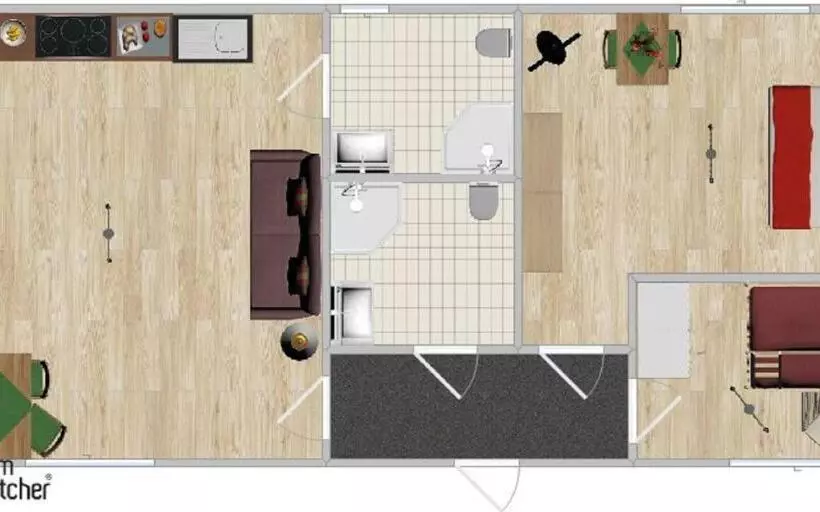 צימר Pension Am Waldesrand