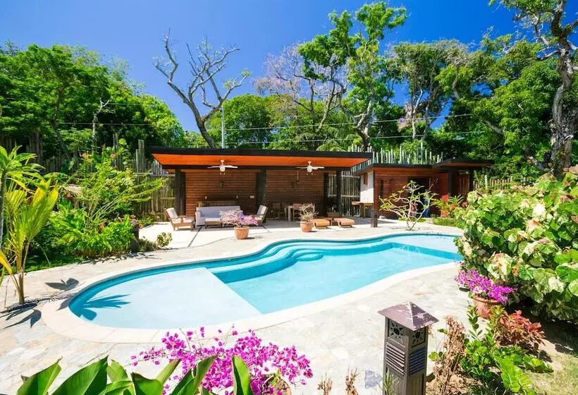 Green Bamboo Cabana