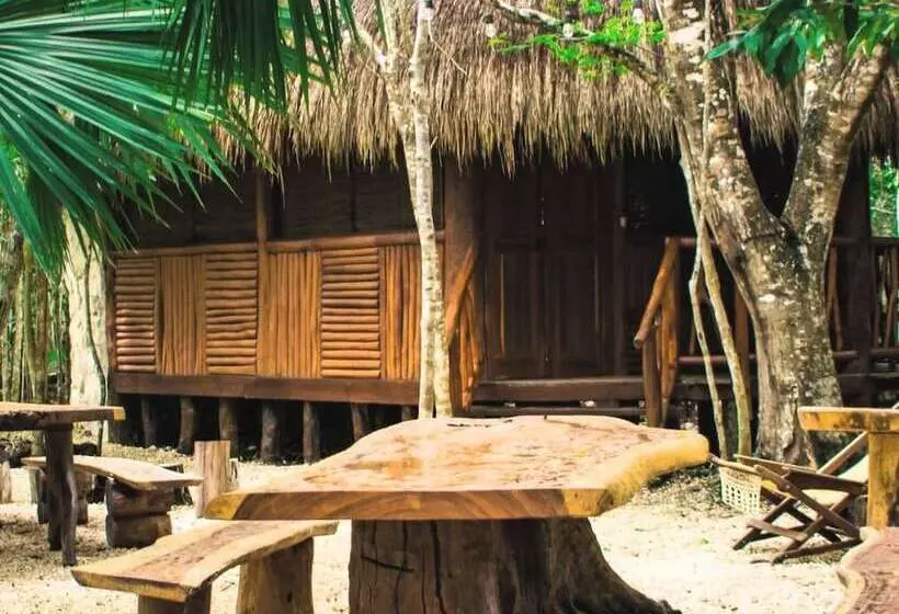 Hotelli Aldea Mayaha Cabanas Con Cenotes