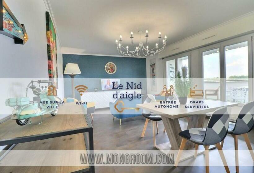 Nid D Aigle   Terrasse   Vue Ville   Mon Groom