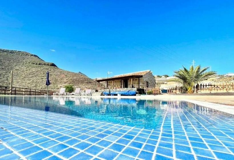Casa Rural Con Piscina Privada, Bbq, Y Vista A Oceano Atlantico En Tenerife Sur
