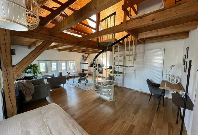 Wohlfühl Loft Seenähe, Boxspringbett, Küche