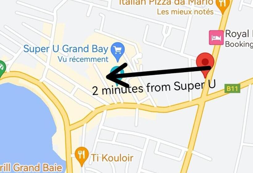 Perfect Appart Grand Baie Centre Next To Super U, 5 Minutes From Beach