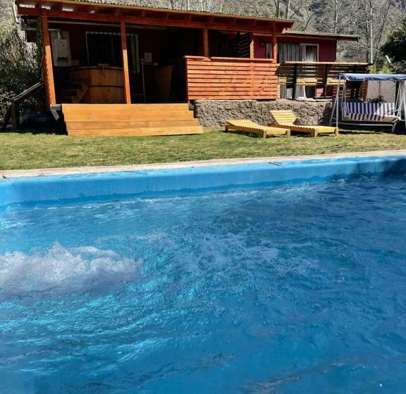 Cabaña Con Tinaja En Cajón Del Maipo Refugio Ladoña