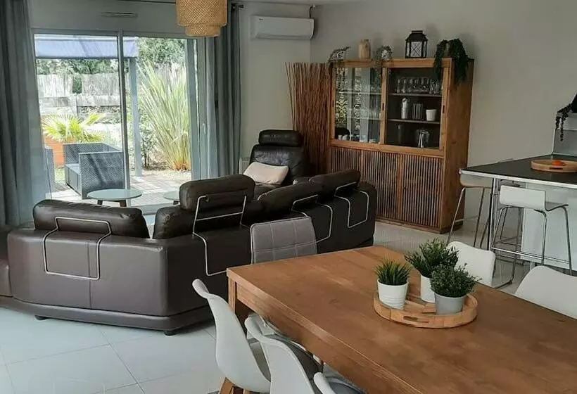 Bassin D Arcachon, Maison Vacances Climatisée Au Calme, Proche Plage