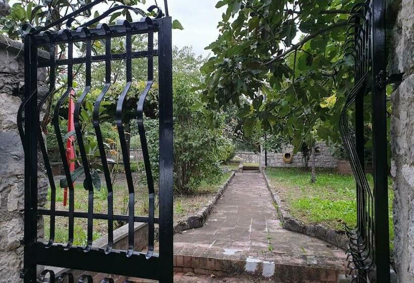Casa Rustica In Pietra Con Camino E Ampio Giardino