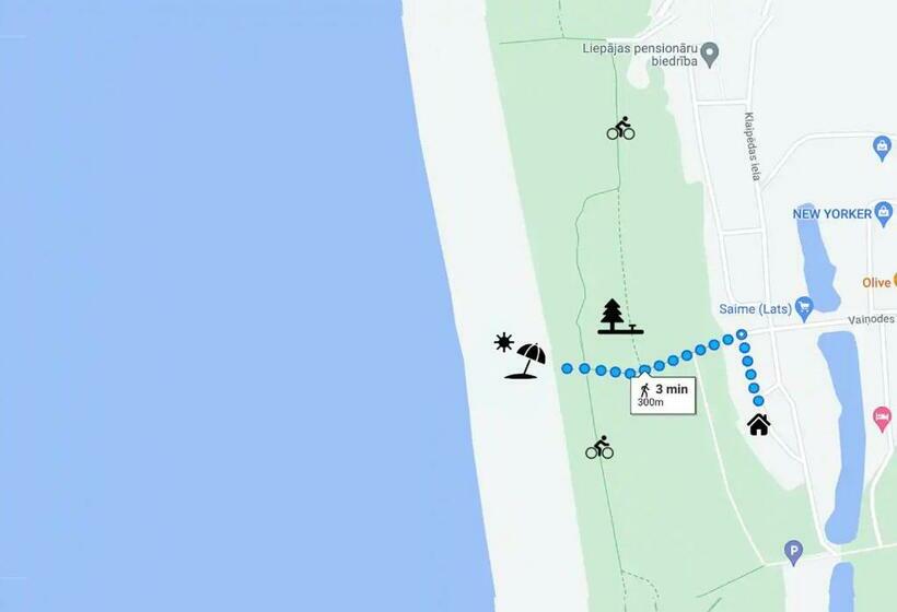 Raitas Air Conditioned Apartment 1 Min From Beach