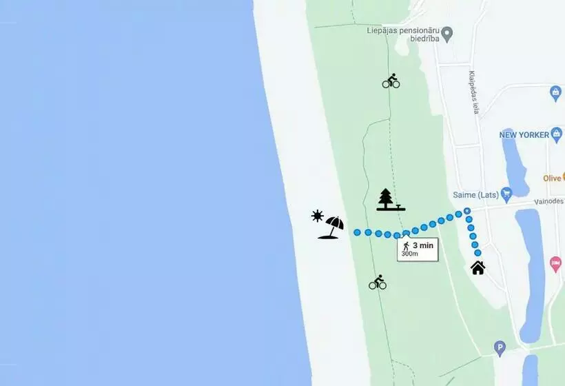 Raitas Air Conditioned Apartment 1 Min From Beach