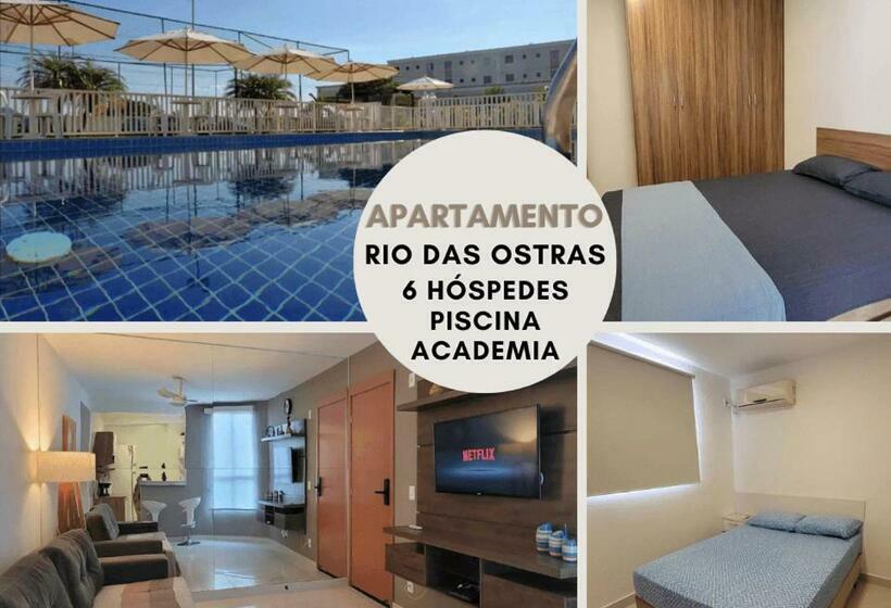 Apt Espaçoso Em Rio Das Ostras Prox A Praia