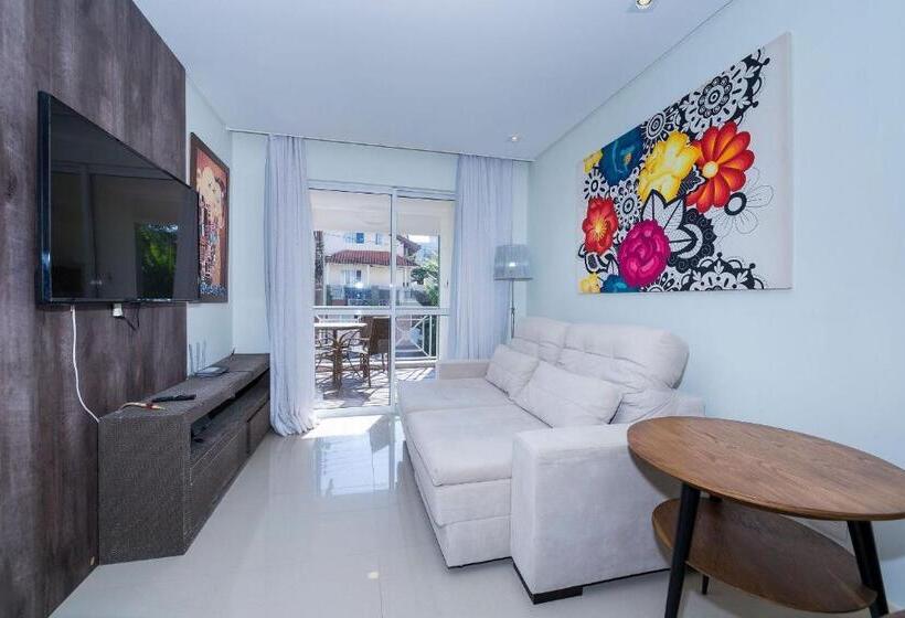 Porto Canoas 203 Aconchegante Apartamento Em Bombas Acomoda 4 Pessoas à Poucos Metros Da Praia