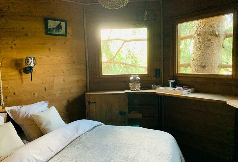 تختخواب و صبحانه Cabane Dans Las Arbres   Valmo Insolite