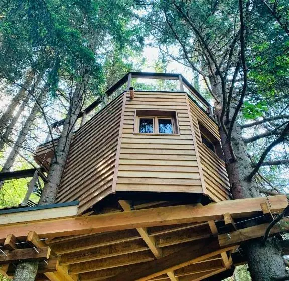 Aamiaismajoitus (B&B) Cabane Dans Las Arbres   Valmo Insolite