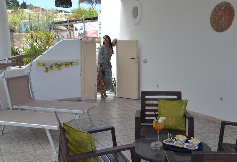 בית מלון כפרי Stromboli Suite Apartment With Terrace Volcano & Sea View