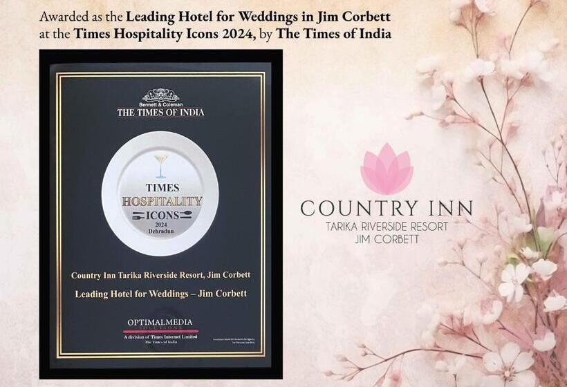 בית מלון כפרי Country Inn Tarika Riverside Resort Jim Corbett