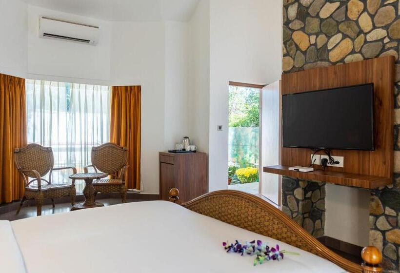 בית מלון כפרי Country Inn Tarika Riverside Resort Jim Corbett