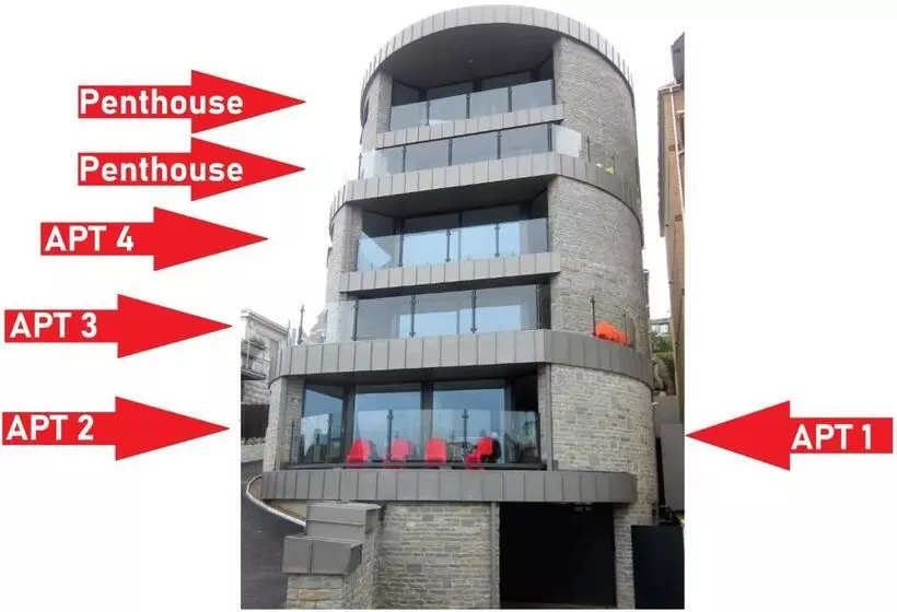 2 The View Apartments Ilfracombe   Seafront, Parking, Lift, Ev