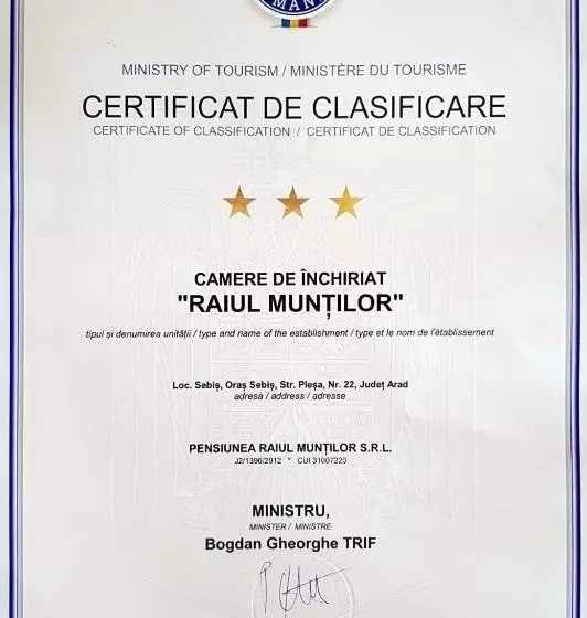 Pensiunea Raiul Munților