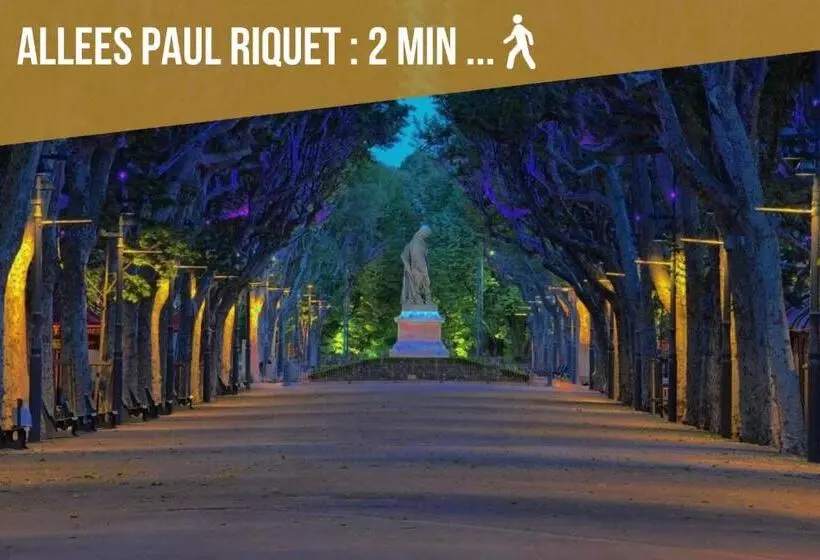 Centre Historique  Free Parking Wifi Netflix Zen&cosy Sleepntripbeziers