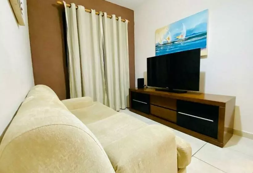 Adorável Flat Na Praia Da Ocian  Praia Grande