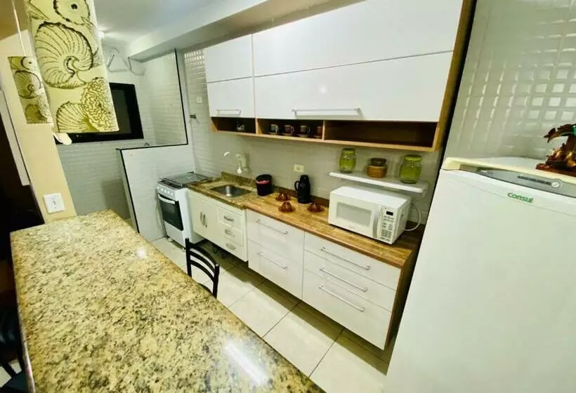 Adorável Flat Na Praia Da Ocian  Praia Grande