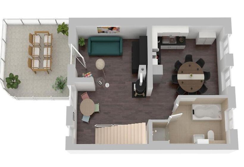 Ferienhaus Wasserblick Auf Der Insel Mit Sauna