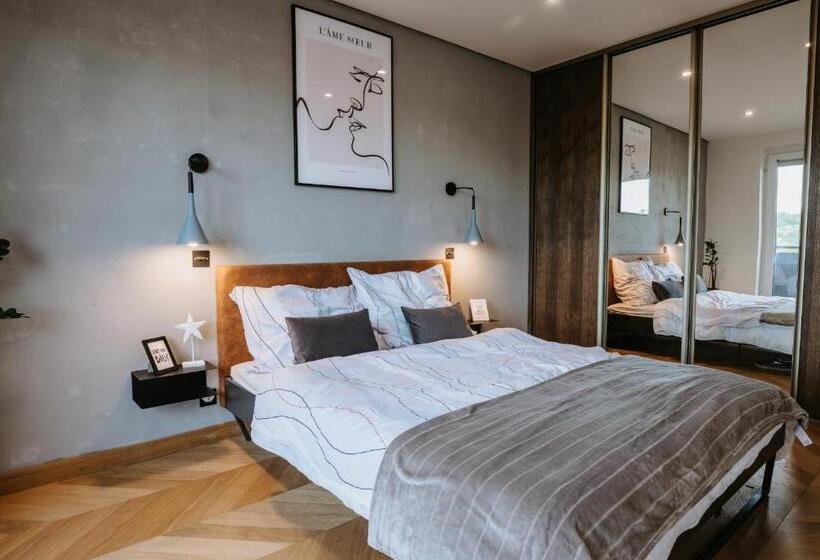 Minimalist Design Penthouse Kosice Old Town