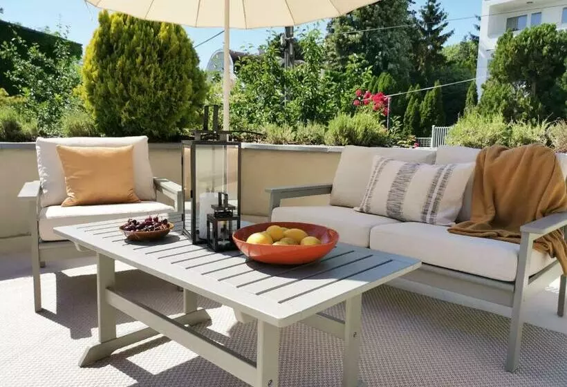 Grand Terrace Apartment With Ac & Heating