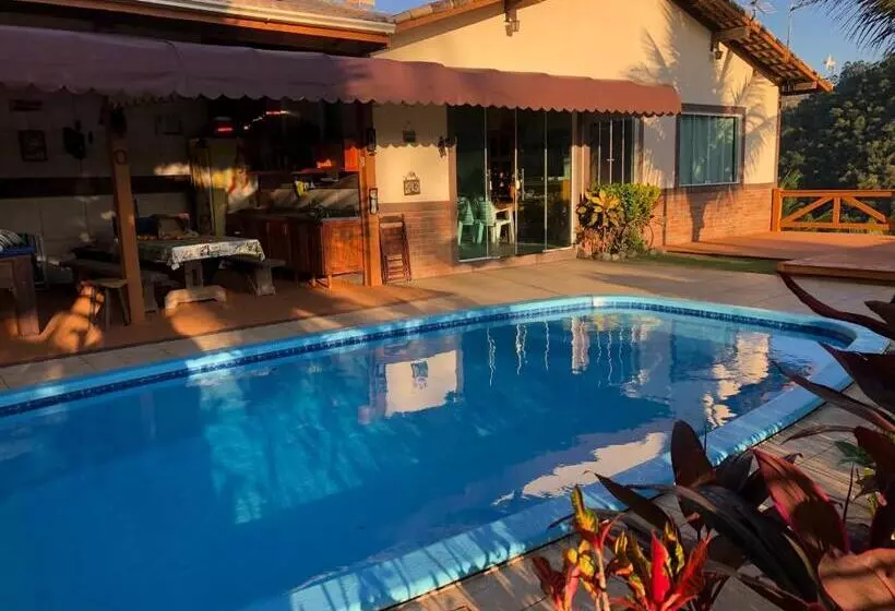 Casa Nas Montanhas Com Piscina E Vista Panorâmica