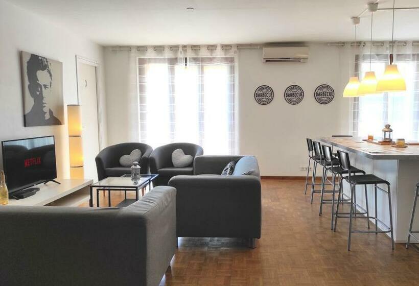 Standing, 3 Chambres, Clim Et Garage Priv Proche Panier Et Terrasses Port