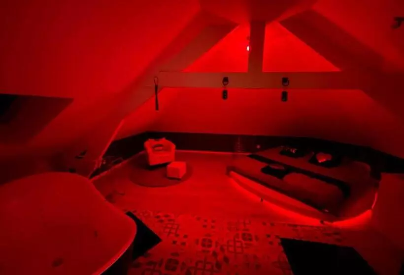 Hotelli Redroom Loveroom Chambre Spa Privative Insolite Thème 50 Nuances De Grey